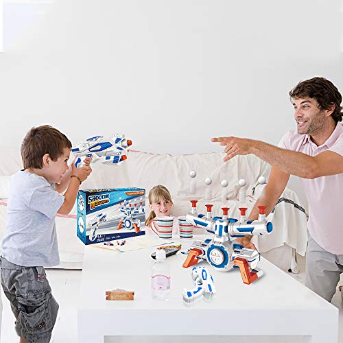Gioco Bersaglio Galleggiante, Gioco di Tiro al Bersaglio con 2 Pezzi Pistole Giocattolo, Freccette in Schiuma, Palla Galleggiante e Cinturini da Polso, Gioco di Tiro Regalo per Bambini di 5-12 Anni