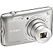 Nikon Coolpix A300 20.1MP 8x Optical Zoom NIKKOR WiFi Silver Digital Camera 26519B - (Renewed)