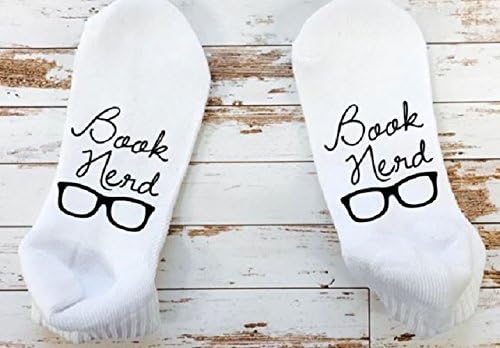 Book Nerd socks, funny socks, socks for women, if you can read this socks, Book lovers socks