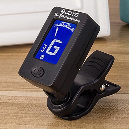 zhoule Guitar clip tuner, 360-degree rotating electronic digital tuner for acoustic and electric guitars, bass, violin mandolin, banjo, high-precision calibration, automatic shutdown.