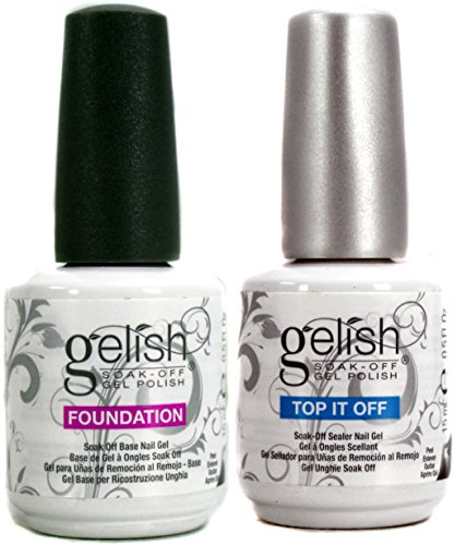 Gelish duo top it off + foundation base coat - 15ml (fo…