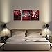 Cao Gen Decor Art-AH40334 Canvas Prints 3 panels Framed Wall Art Red Trees Paintings Printed Pictures Stretched for Home Decoration