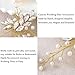 Unicra Wedding Silver Hair Pins Wedding Bridal Pearl Hair Accessories for Brides and Bridesmaids Pack of 2 (Gold)