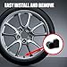 GODESON 20 Pack Black Plastic Tire Valve Stem Caps