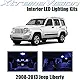 XtremeVision Jeep Liberty 2008-2013 (9 Pieces) Pink Premium Interior LED Kit Package + Installation Tool Tool