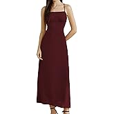 RIHOAS Women's Floral Maxi Dresses Summer Spaghetti Strap Cocktail Party Wedding Guest Dress Tie Back Sundress