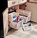 Rubbermaid Slide 'N Stack Basket, 11-inch, White (1837260),Small