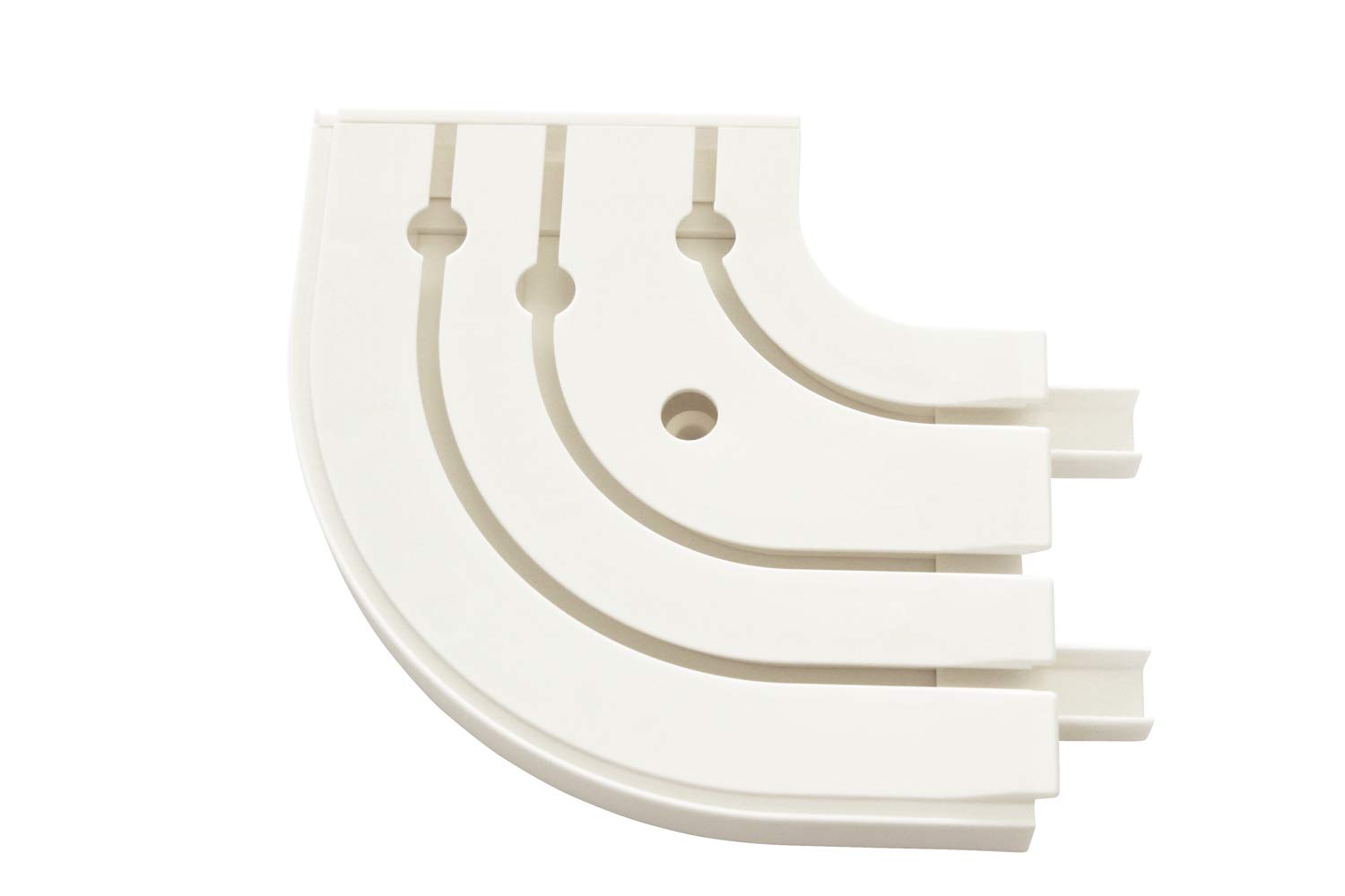 Gardinia GE3 Round Bow with White Tail 13.5/13.5 cm, 1 Pair, White