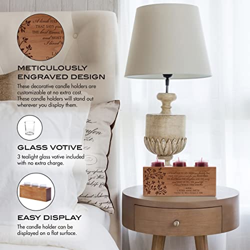 Lifesong Milestones Custom Tealight Candle Holder Bereavement Gift