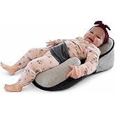 KEESLEY Baby Support Cushion for Supervised Play and Feeding Soft Infant Lounger Pillow
