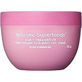 Briogeo Superfoods Acai + Passionfruit Lightweight Hydration Hair Mask – Deep Conditioner for Fine Hair, Boosts Shine & Softness, Weightless Moisture, Vegan & Cruelty-Free