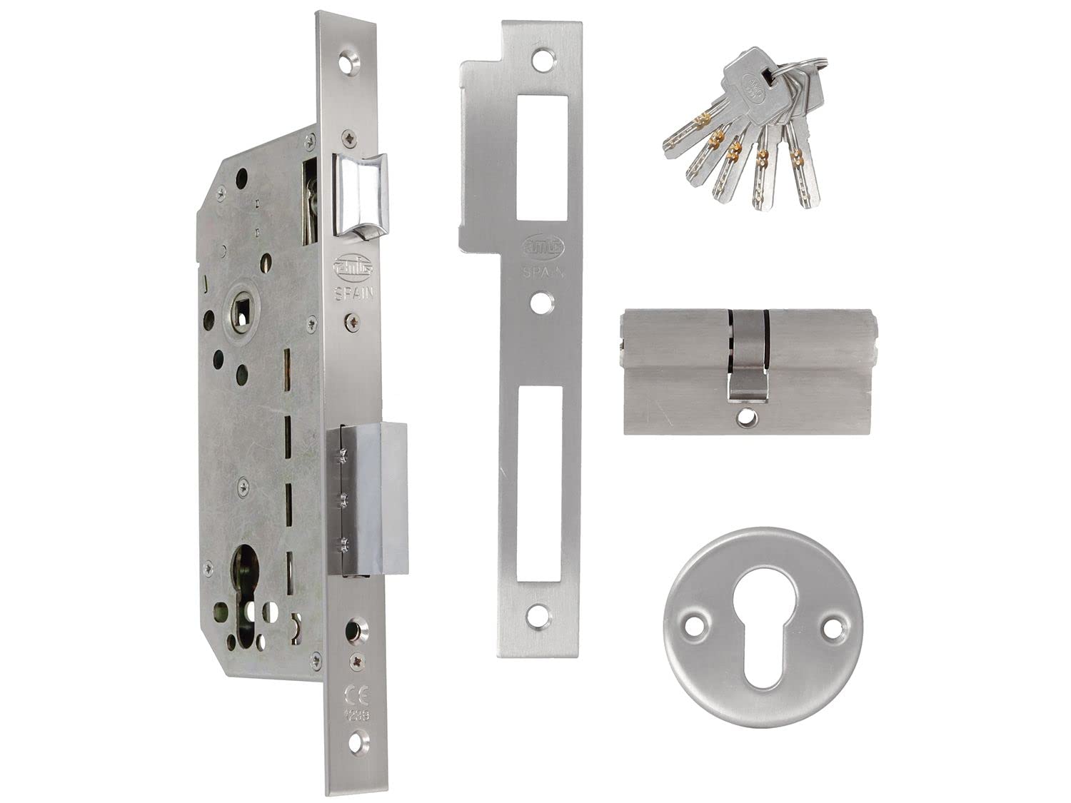 Amig 8289 Lock 340 a/Chrome Matt