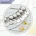 Aukmla Beaded Tassel Anklet Boho Summer Foot Chain Fashion Ankle Bracelet for Women Barefoot Sandal Beach Jewelry Adjustable (Silver)