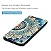 YOKIRIN iPhone 8 Case, iPhone 7 Case, Clear Tempered Glass Back Cover and Soft TPU Frame Extreme Shockproof Heavy Duty Cover Shell Case Full Body Protection Skin for iPhone 7, iPhone 8, Green Mandala