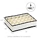 Furinno 12284IV Non-Woven Fabric Storage Organizer, 4 by 6-Inch, Ivory with Brown Trim