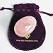 Polar Jade Rose Quartz Yoni Egg, Undrilled, Large Size, Pink Love Stone, for Women for Strengthening Pelvic Floor Muscles and for Countering Stress Adult Urinary Incontinence (Large (50x35mm))