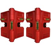 2 Pack Folding Magnetic Post Level for Pipe, Post and Beams Leveling