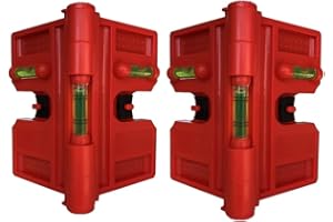 YOTOM 2 Pack Folding Magnetic Post Level for Pipe, Post and Beams Leveling