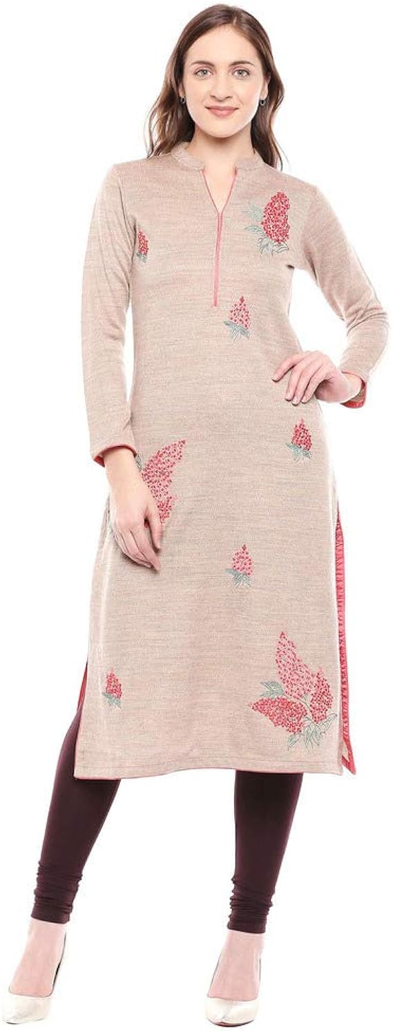 Buy BIBA Women's wool Straight Kurta at 