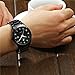 Wwoor Men's Watches Big Dial Auto Date Black Stainless Steel Strap Quartz Wrist Watch 8830 Black