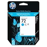 HP 72 Vivera Cyan Ink Cartridge - Cyan - Inkjet - 1 Each