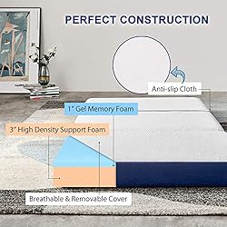 JINGWEI Narrow Twin Size Folding Mattress, Tri-fold