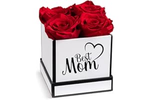 Soho Floral Arts Best Mom Gifts | Genuine Roses that Last for Years | Birthday Gifts for Mom Preserved Flowers Preserved Rose for Mom Christmas Gift For Mom | Flowers For Delivery | Rose Box