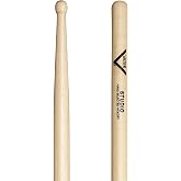 Vater Studio Hickory Wood Tip Drumstick Pair | Studio made of American hickory, shorter and thinner than 7A with barrel head