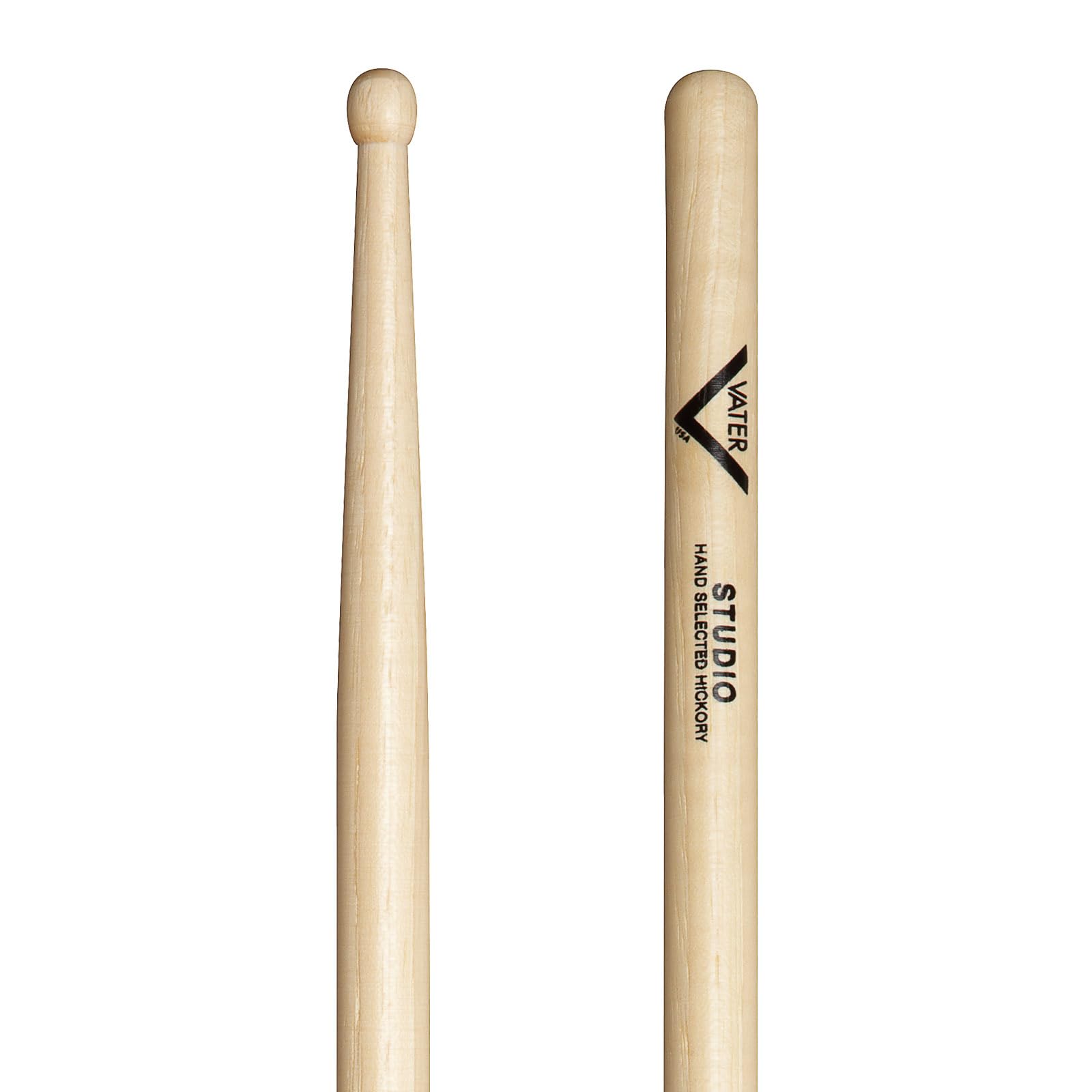 Vater Drumsticks VHSW - Studio American Hickory Series - Barrel Wood Tip