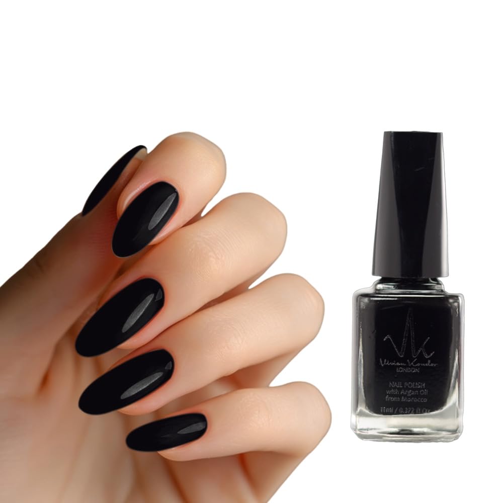 Vivien Kondor Vegan Friendly Argan Care Nail Polish (Black)