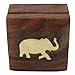 Brass Inlay Elephant Wooden Jewelry Box |Decorative Keepsake Box with Lid for Home Decor |Jewelry Holder Organizer, Necklace & Ring Storage | ShalinIndia Vintage Style Trinket Chest, Ideal for Women