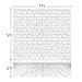 Photography Backdrop, MeeQee 5X7ft White Brick Wall with Grey Wooden Floor Photo Studio Pictorial Cloth Photography Background Screen for Photo, Video and Television, MQ-WB1