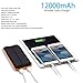 Solar Charger,Dizaul 5000mAh Portable Solar Power Bank Waterproof/Shockproof/Dustproof Dual USB Battery Bank for cell phone,iPhone,Samsung,Android phones,Windows phones,GoPro Camera,GPS and More