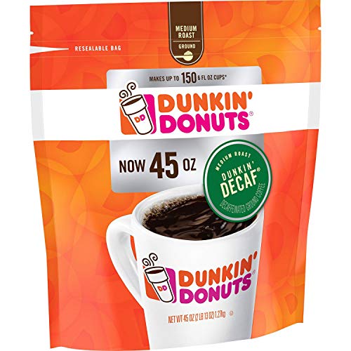 Dunkin' Donuts Original Blend Decaffeinated Ground Coffee (45 oz