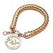 Women Retro Exquisite Luxury Charm Bracelets Leather Letter (gold)