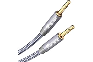 Aux Cord-3.5mm Male to Male Auxiliary Audio Cable [Shielded,Hi-Fi] Audiophile Aux Cable Nylon Braided for 3.5mm Headphone Jac