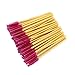 300 Pack Mascara Wands Bulk Disposable Eyelash Brushes for Extensions Upgrade Eye Lash Wand Makeup Tool Kit, Gold/Rose