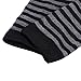 Toraway Gloves, Winter Warmer Knitted Strip Long Fingerless Gloves (Black)