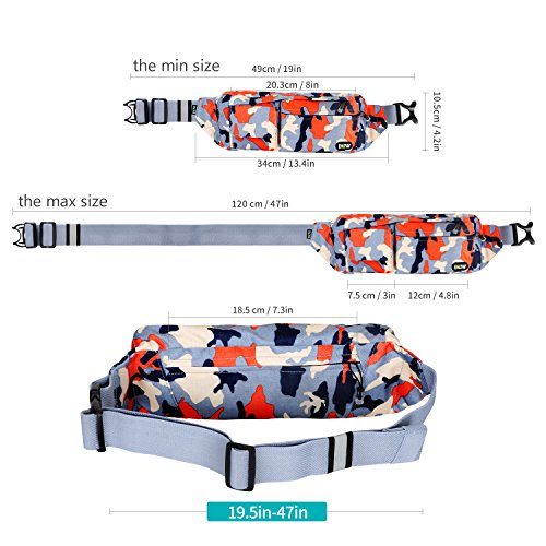image for EOTW Fanny Belt Bag Waist Travel Wallet Sports Phone Holder Cross Body