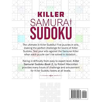 buy killer samurai sudoku book 2 100 mind bending puzzles paperback march 15 2021 online in taiwan b08z2rkyvp