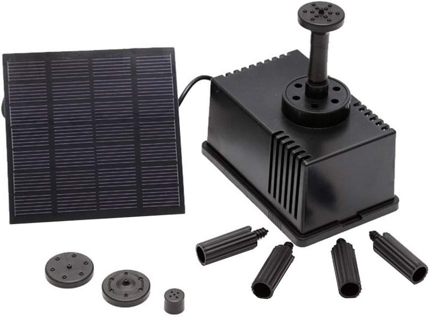 Fountain Pump Solar Power Fountain Water Pump 1.5W Solar Power Fountain Water Pump Solar Panel Kit Outdoor Fountain for Small Pond Patio Garden 1Set: Kitchen & Dining