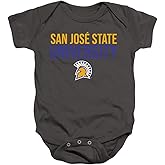 San Jose State University Official Stacked Unisex Infant Snap Suit for Baby