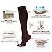 NEWZILL Compression Dress Sock (15-20mmHg) for Men & Women - Cotton Rich Comfortable Socks - BEST Stockings for Business Casual, Running, Medical, Athletic, Edema, Diabetic (L/XL, Brown)