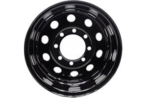 YDDVEHI Black 16x6 Tralier Rim Wheel 8 Lug Holes On 6.5 8x6.5 16 inch 16 X 8 x 6.5 Bolt Circle Steel Equipment Trailer Rim Wheel