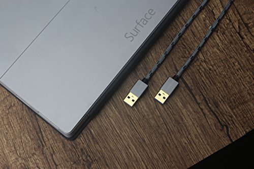 USB 3.0 Male to Male Cable 10ft, SNANSHI USB Cable Male to Male Nylon Braided Cable Aluminum Shell for Data Transfer Hard Drive Enclosures, Laptop Cooling Pad, Modems, Cameras and More - Thumbnail 5