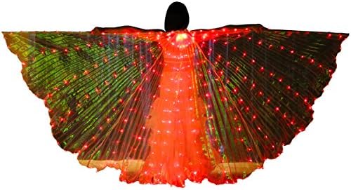 Adult Isis Wings LED Dance Performance Stage Angel Wings with Telescopic Sticks