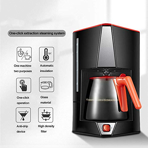 Filterkaffeemaschine, 600-W-Kaffeemaschine für Instantkaffee, abwaschbarer Filter, Warmhalte-Tropfschutzfunktion für zu… – Bild 3