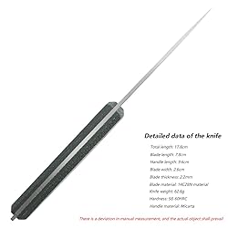 JEABROTHER 14C28N steel fixed blade knife with