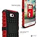 LG Optimus L70 Case, LG Optimus Exceed 2 Case, MagicMobile® Ultra Protective Shockproof Defender Cute Case for LG L70 Dual Hybrid Layer Rugged TPU Case for LG Optimus Real with Kickstand - Red