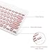 Wireless Keyboard and Mouse Combo, FD iK6620 2.4GHz Cordless Cute Round Key 79-Key Quiet Slim Compact Set for Laptop, Computer, Mac (No Numeric Pad)-Salmon Pink&White